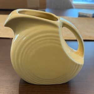 Vintage Fiestaware Harlequin Yellow Pitcher